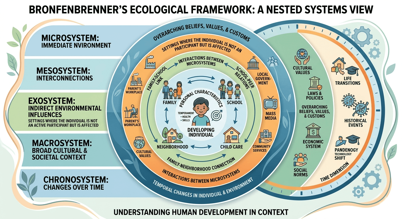 Bronfenbrenner’s Ecological Framework: A Nested Systems View