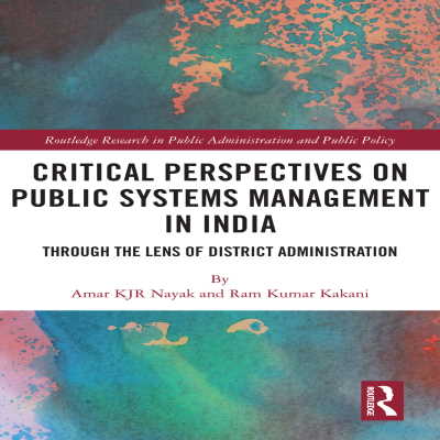 Critical Perspectives on Public Systems Management in India book cover